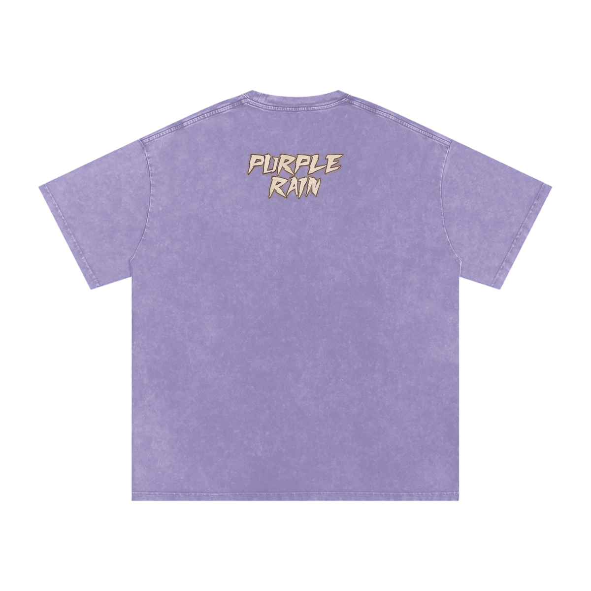 Purple Rain - Snow Washed Oversized Cotton T-Shirt