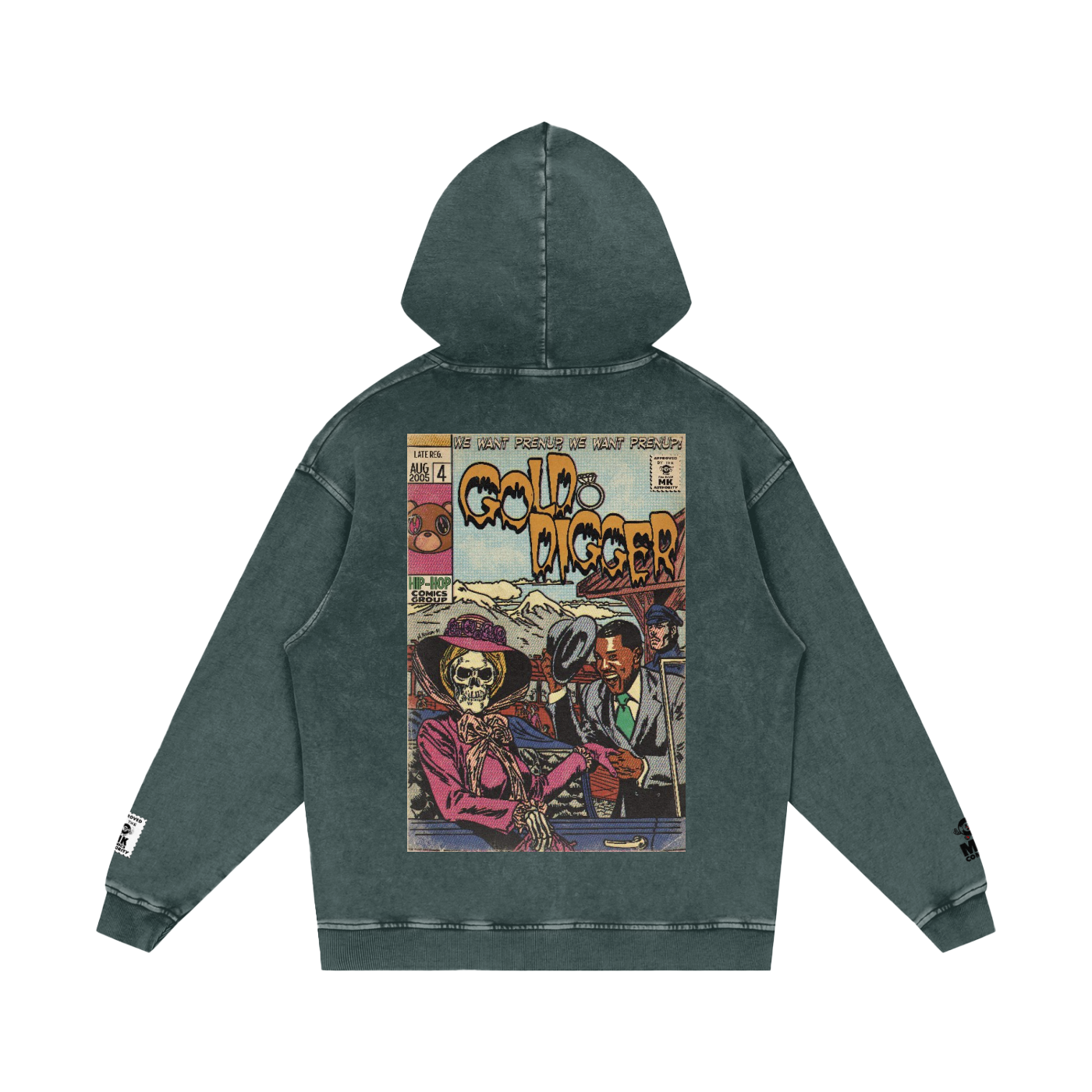 Gold Digger - Snow Washed Loose Cotton Hoodie