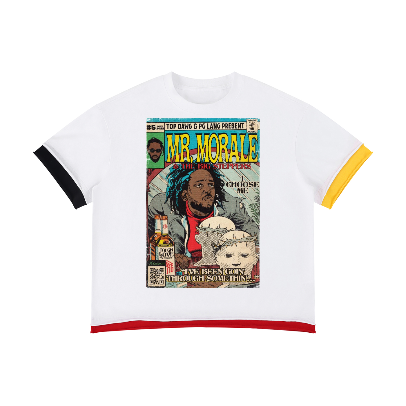Mr. Morale & the Big Steppers - Unisex Boxy Color Block T-Shirt