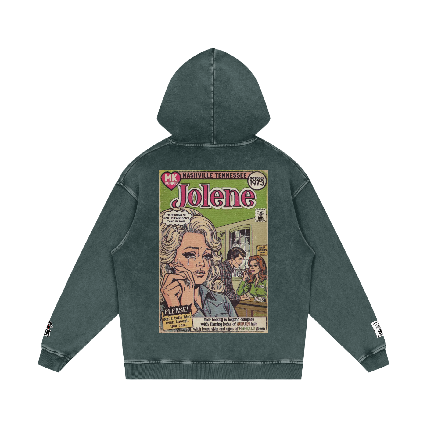 Jolene - Snow Washed Loose Cotton Hoodie