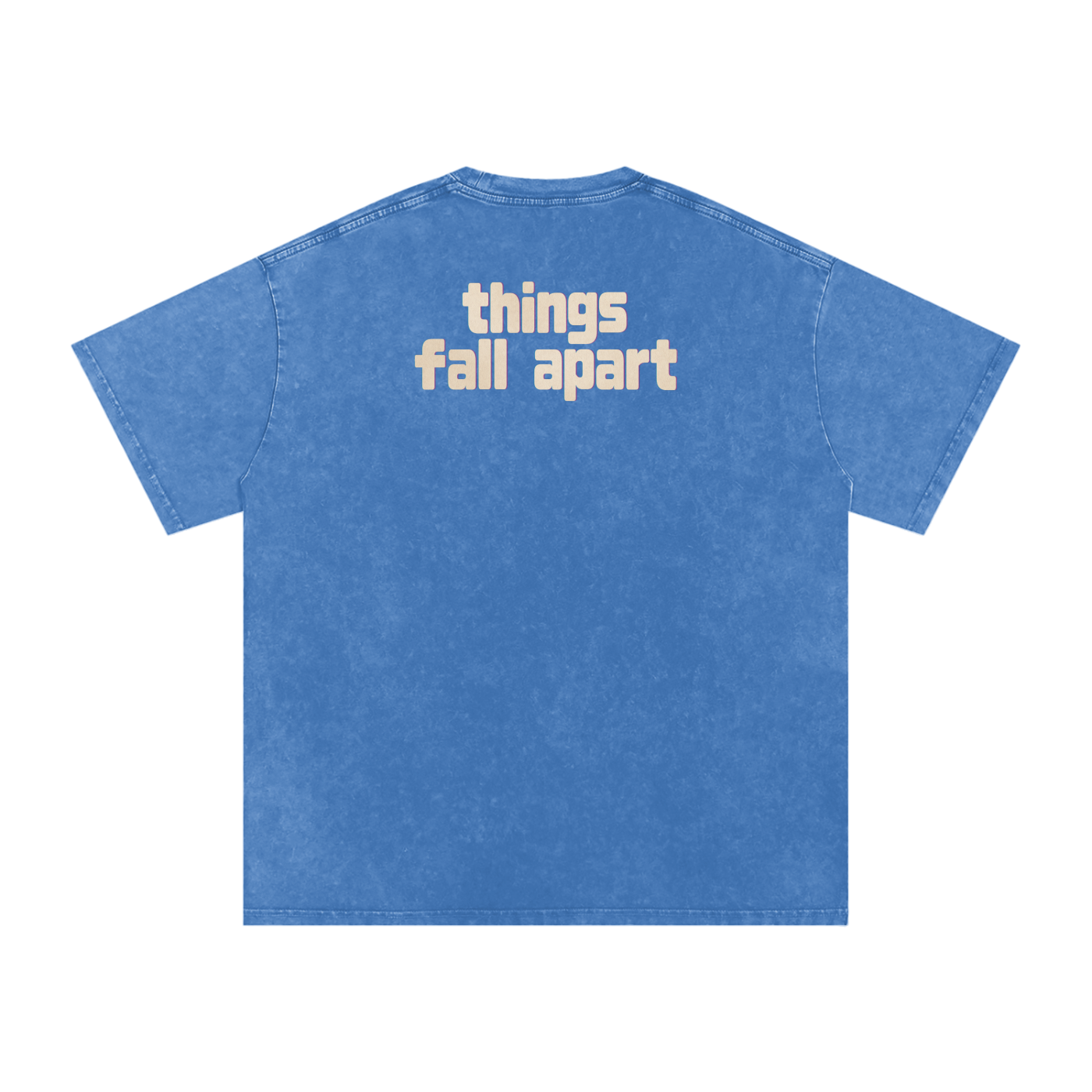 Things Fall Apart - Snow Washed Oversized Cotton T-Shirt
