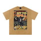 Off the Wall - Snow Washed Oversized Cotton T-Shirt