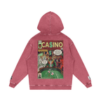 Casino - Snow Washed Loose Cotton Hoodie