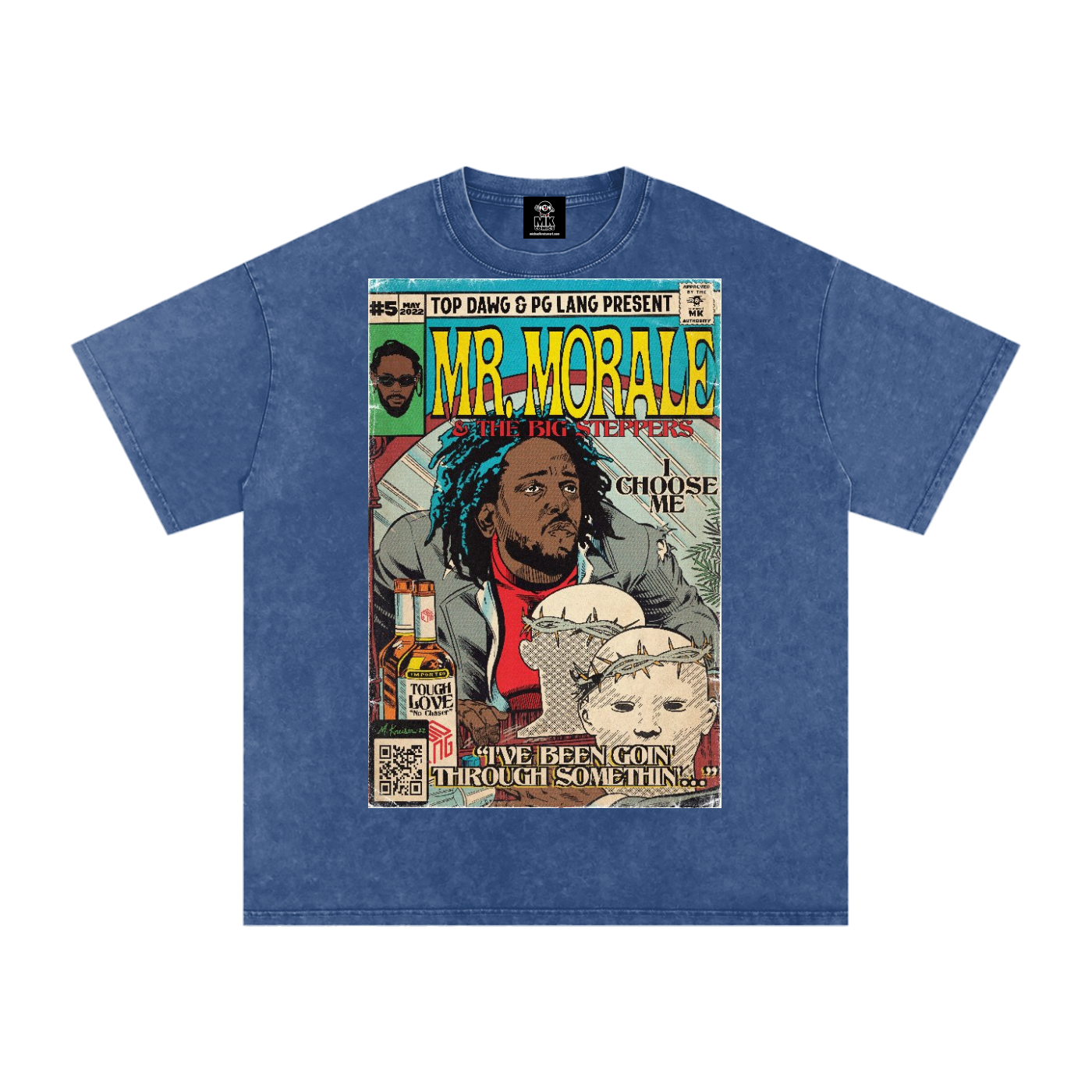 Mr. Morale & the Big Steppers - Snow Washed Oversized Cotton T-Shirt