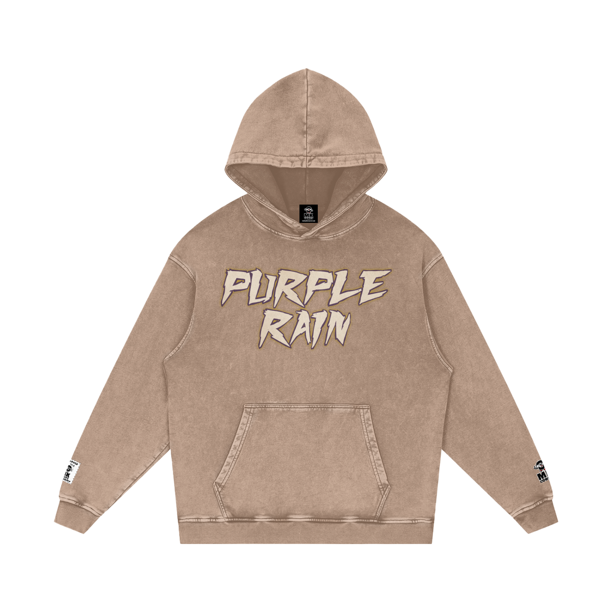 Purple Rain - Snow Washed Loose Cotton Hoodie