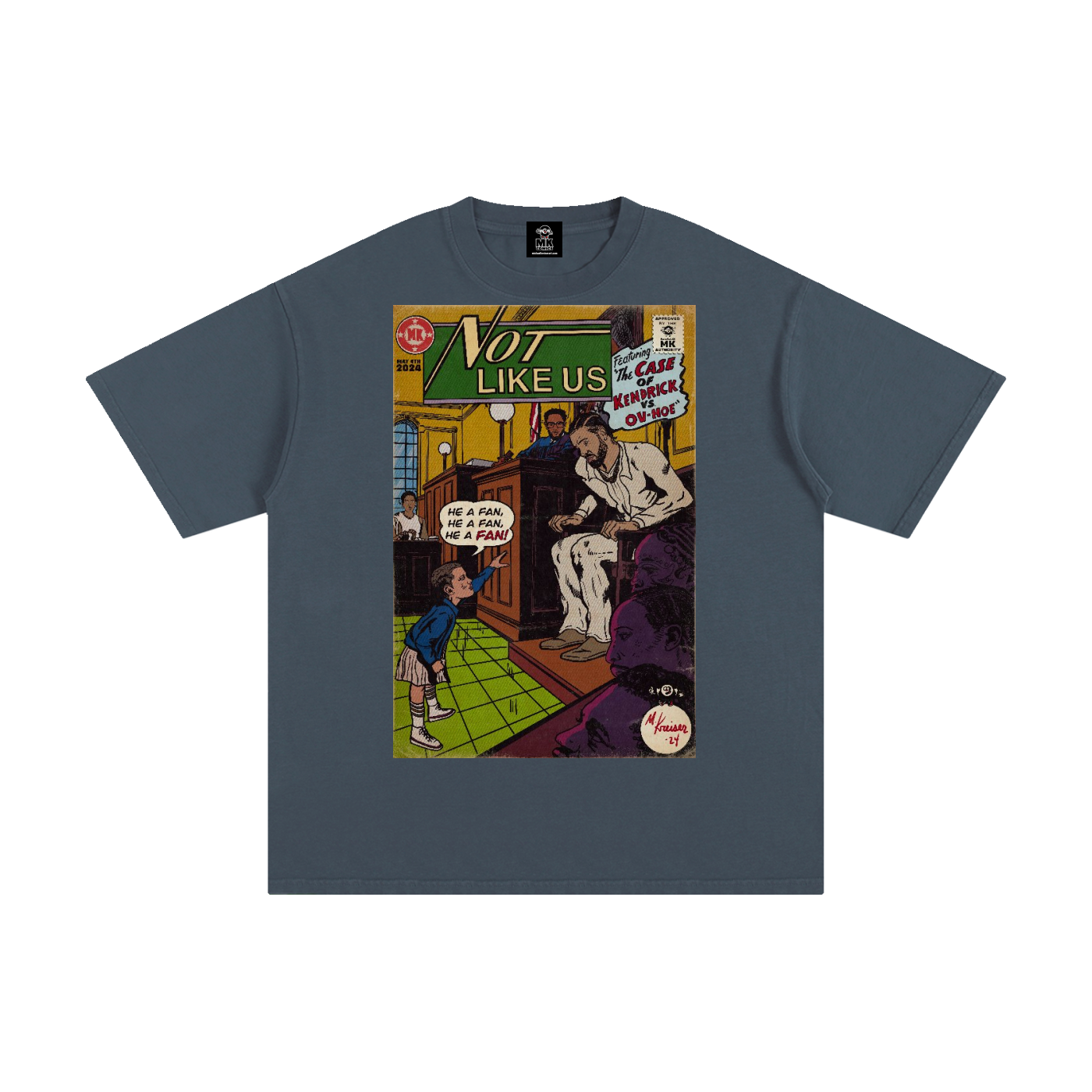 Not Like Us - MK Classics - Unisex Pure Cotton T-Shirt