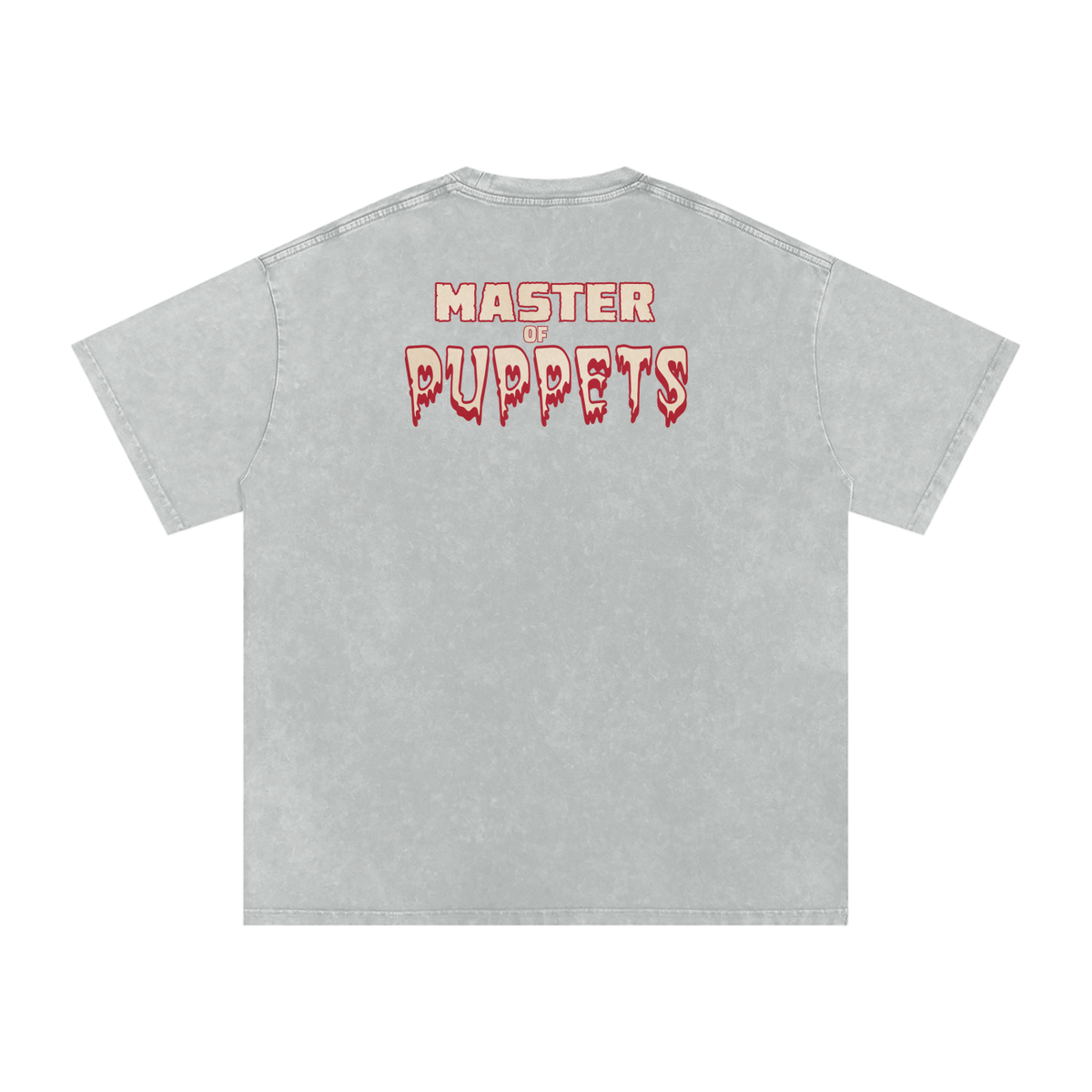 Master of Puppets - Snow Washed Oversized Cotton T-Shirt