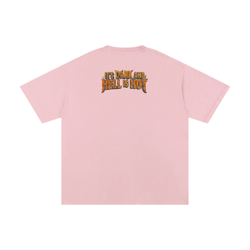 It's Dark & Hell is Hot - Unisex Pure Cotton T-Shirt