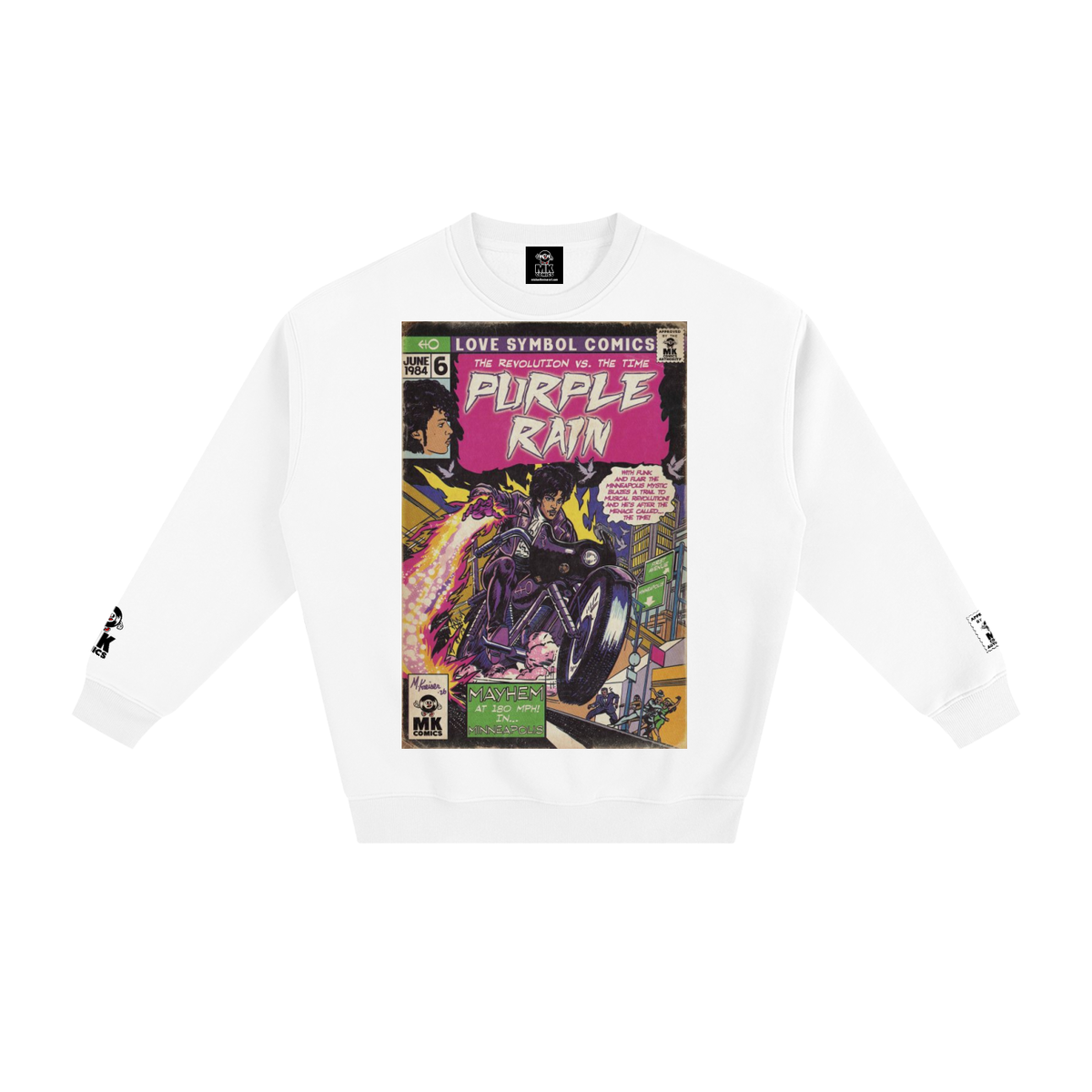 Purple Rain - Fleeced Sweatshirt