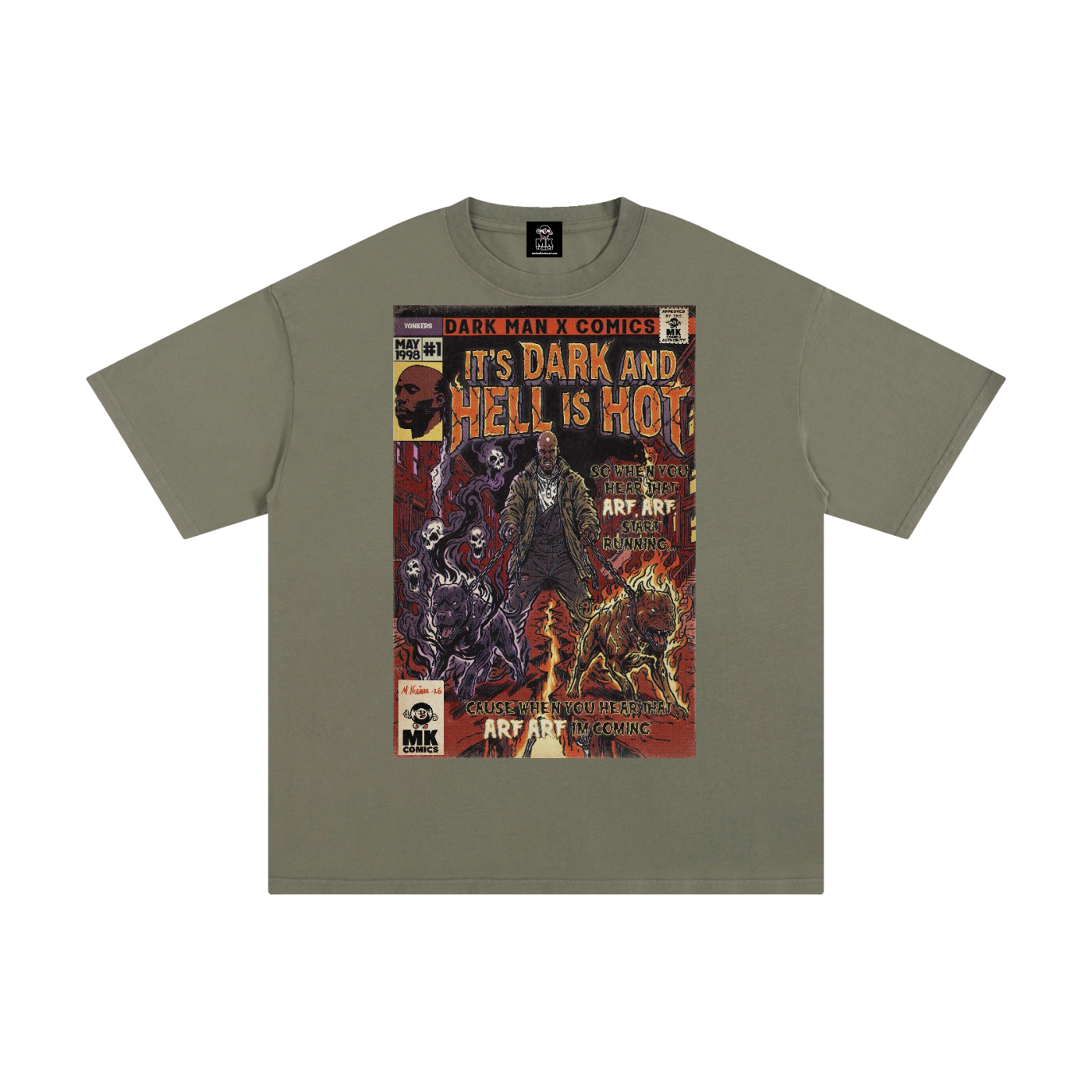 It's Dark & Hell is Hot - Unisex Pure Cotton T-Shirt