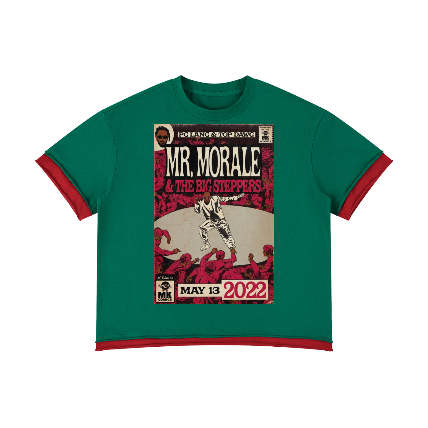 Mr. Morale & the Big Steppers - Unisex Boxy Color Block T-Shirt