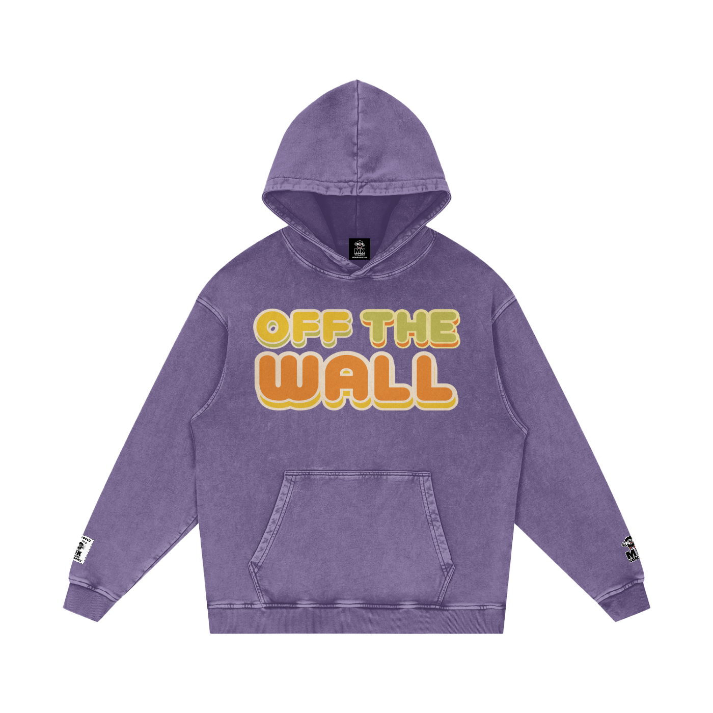 Off the Wall - Snow Washed Loose Cotton Hoodie