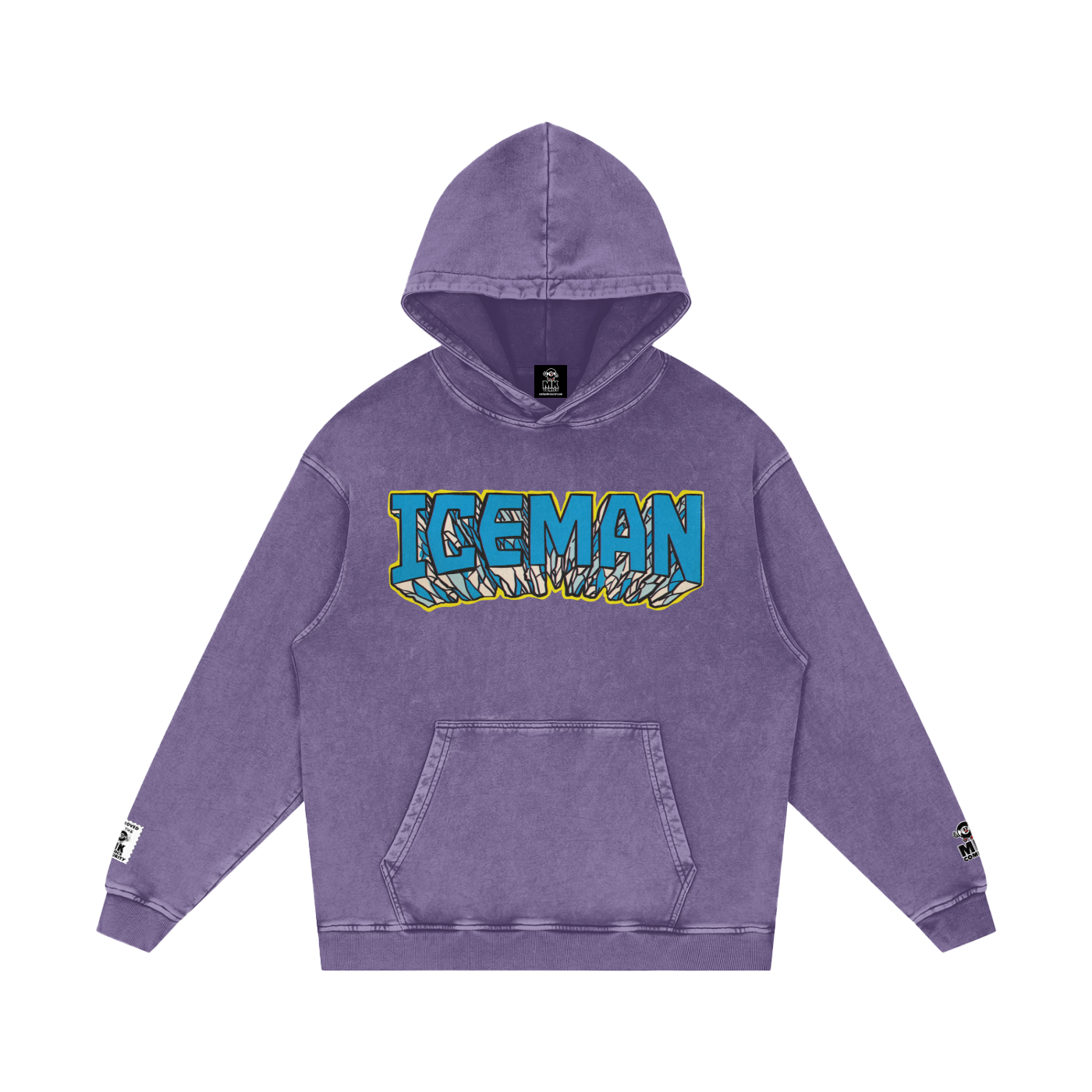 Iceman - Snow Washed Loose Cotton Hoodie