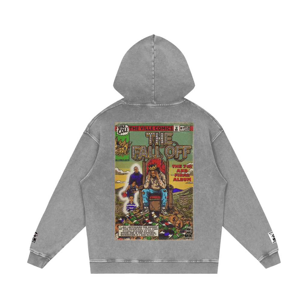 The Fall Off - Snow Washed Loose Cotton Hoodie
