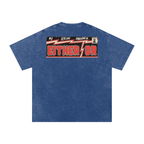 Either/Or - Snow Washed Oversized Cotton T-Shirt