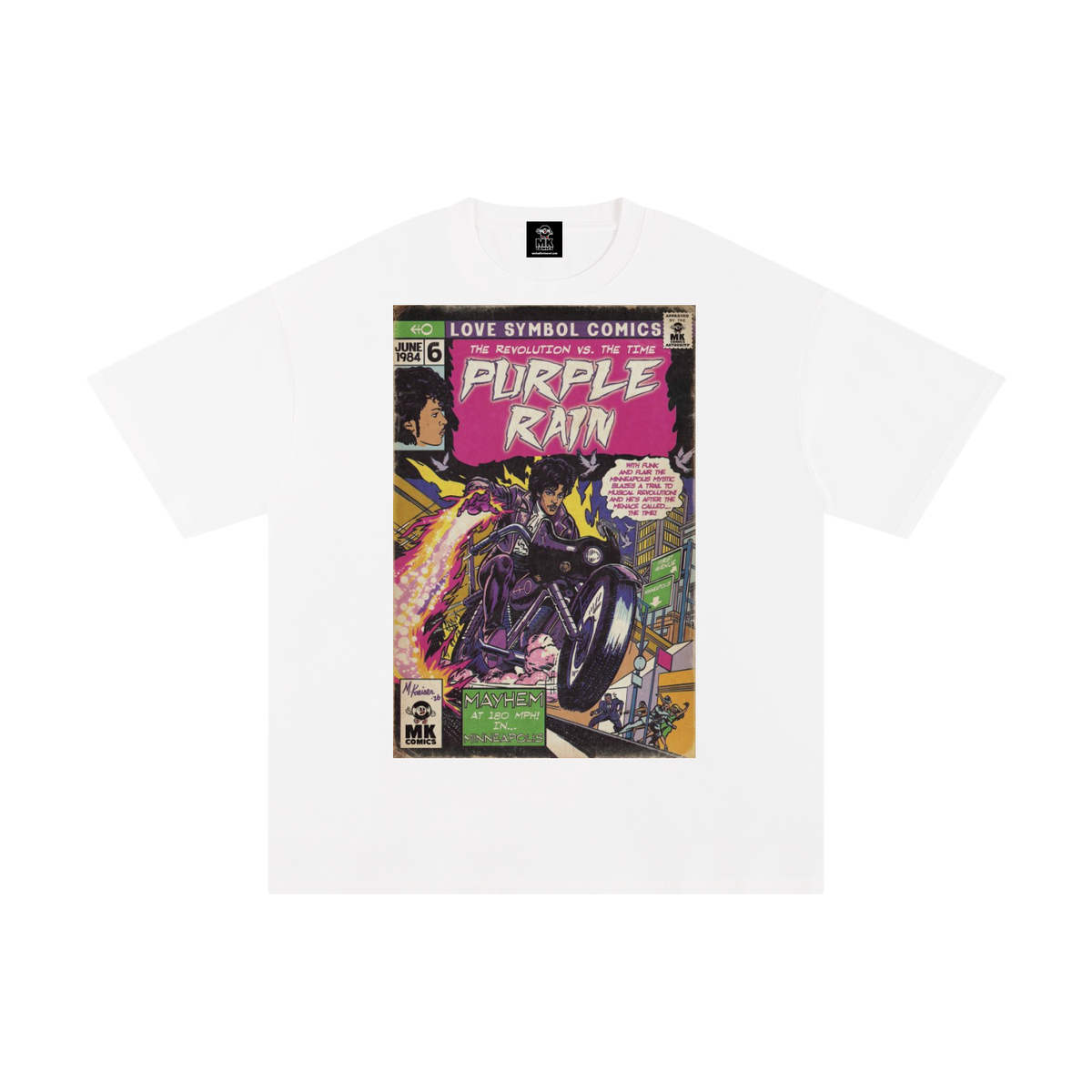 Purple Rain - Unisex Pure Cotton T-Shirt