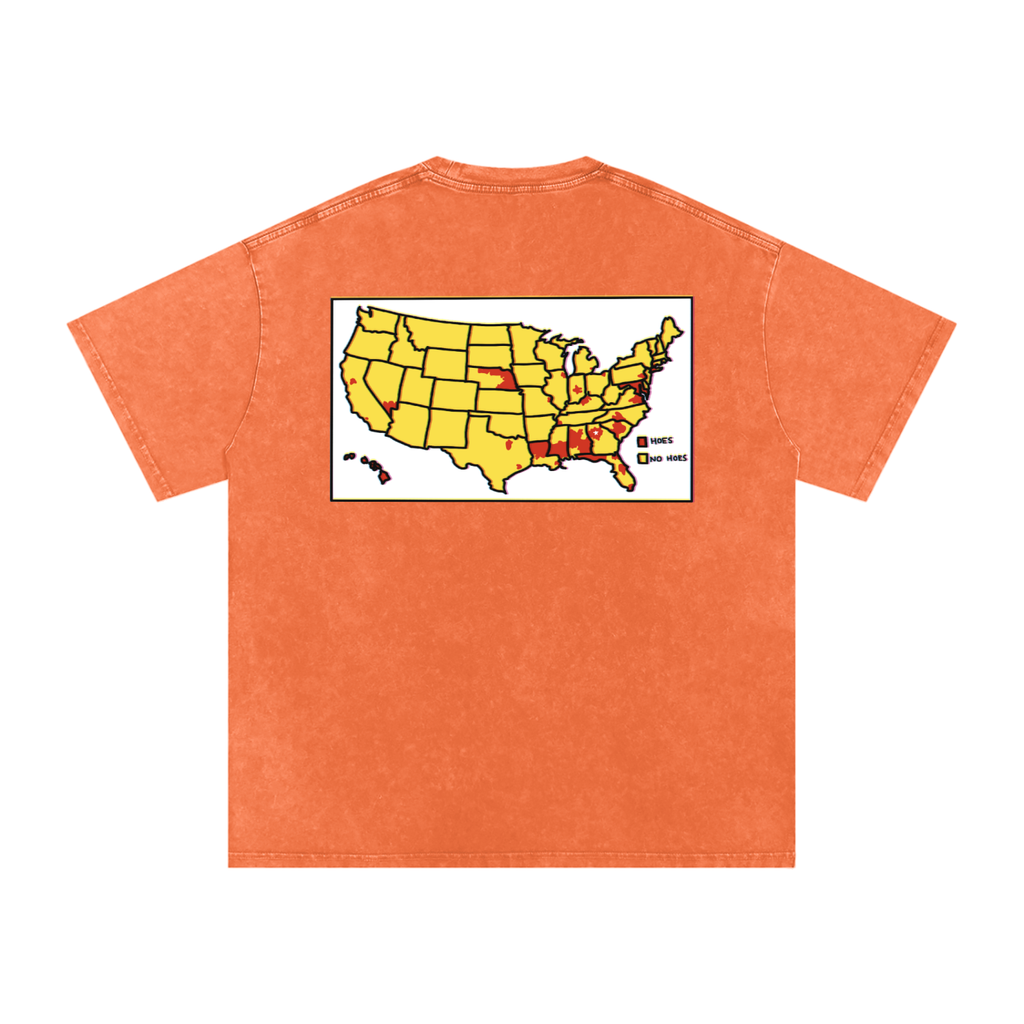 Word of Mouf - Snow Washed Oversized Cotton T-Shirt