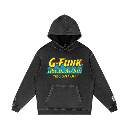 Regulate - Snow Washed Loose Cotton Hoodie