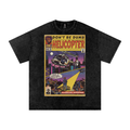 Helicopter - Snow Washed Oversized Cotton T-Shirt