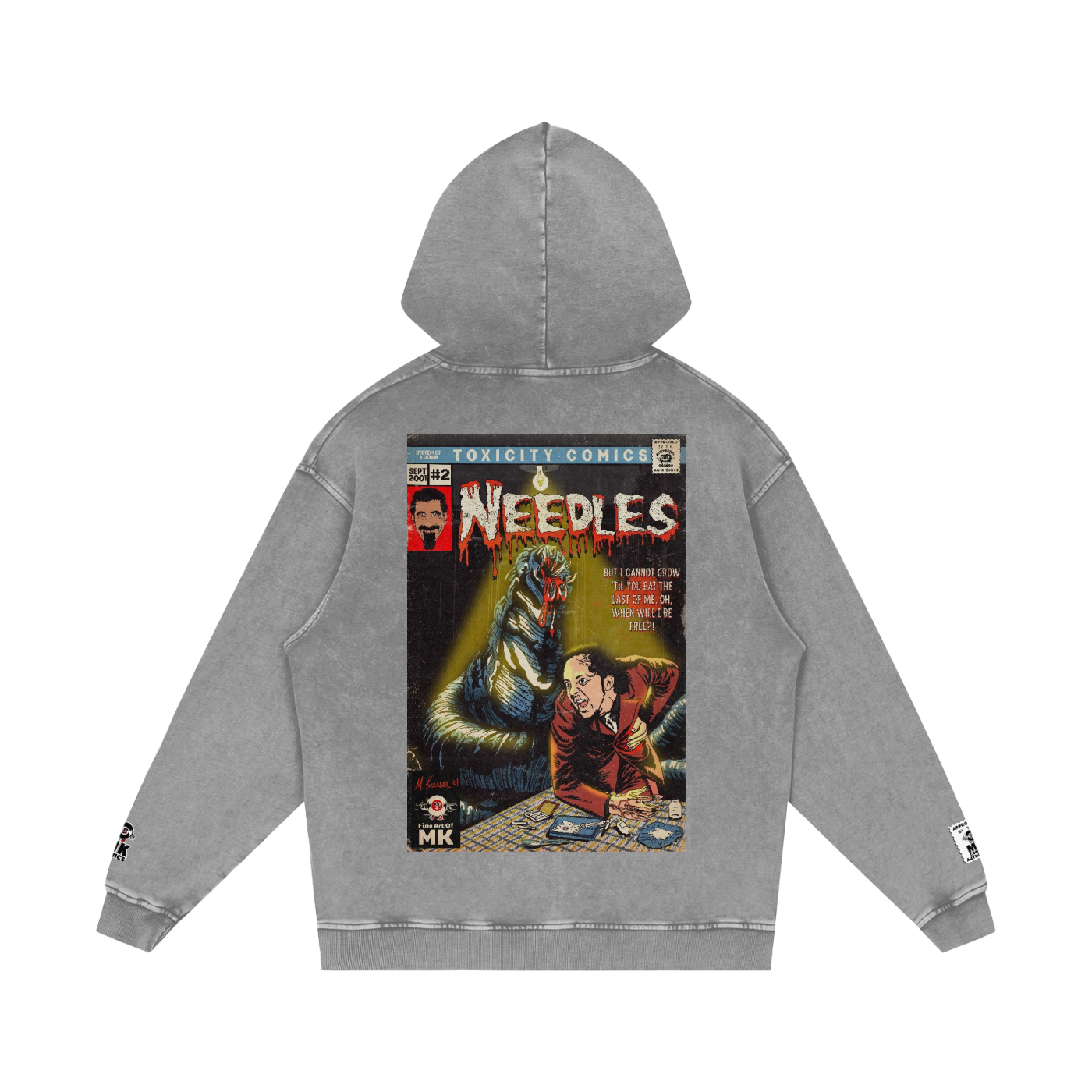 Needles - Snow Washed Loose Cotton Hoodie