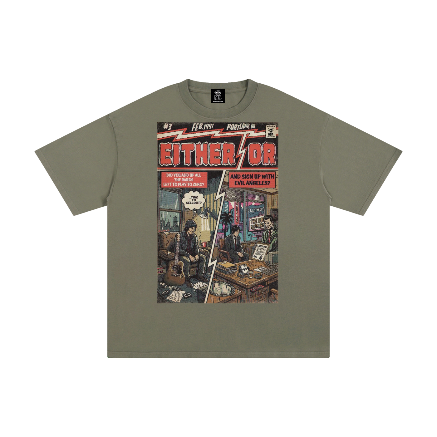Either/Or - Unisex Pure Cotton T-Shirt