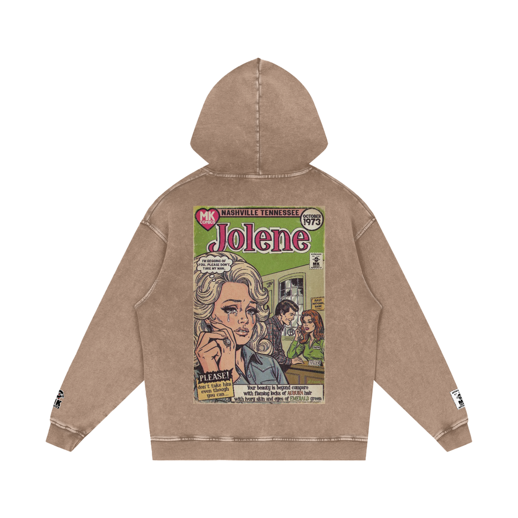 Jolene - Snow Washed Loose Cotton Hoodie