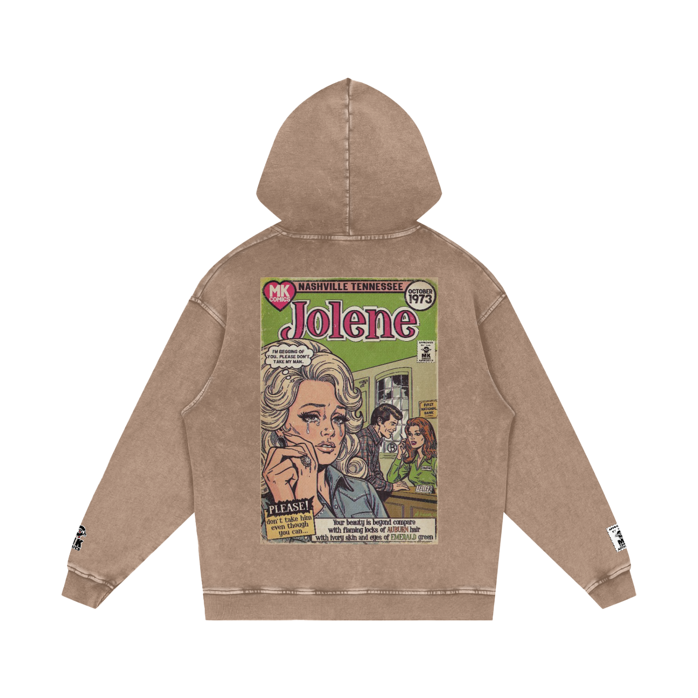 Jolene - Snow Washed Loose Cotton Hoodie