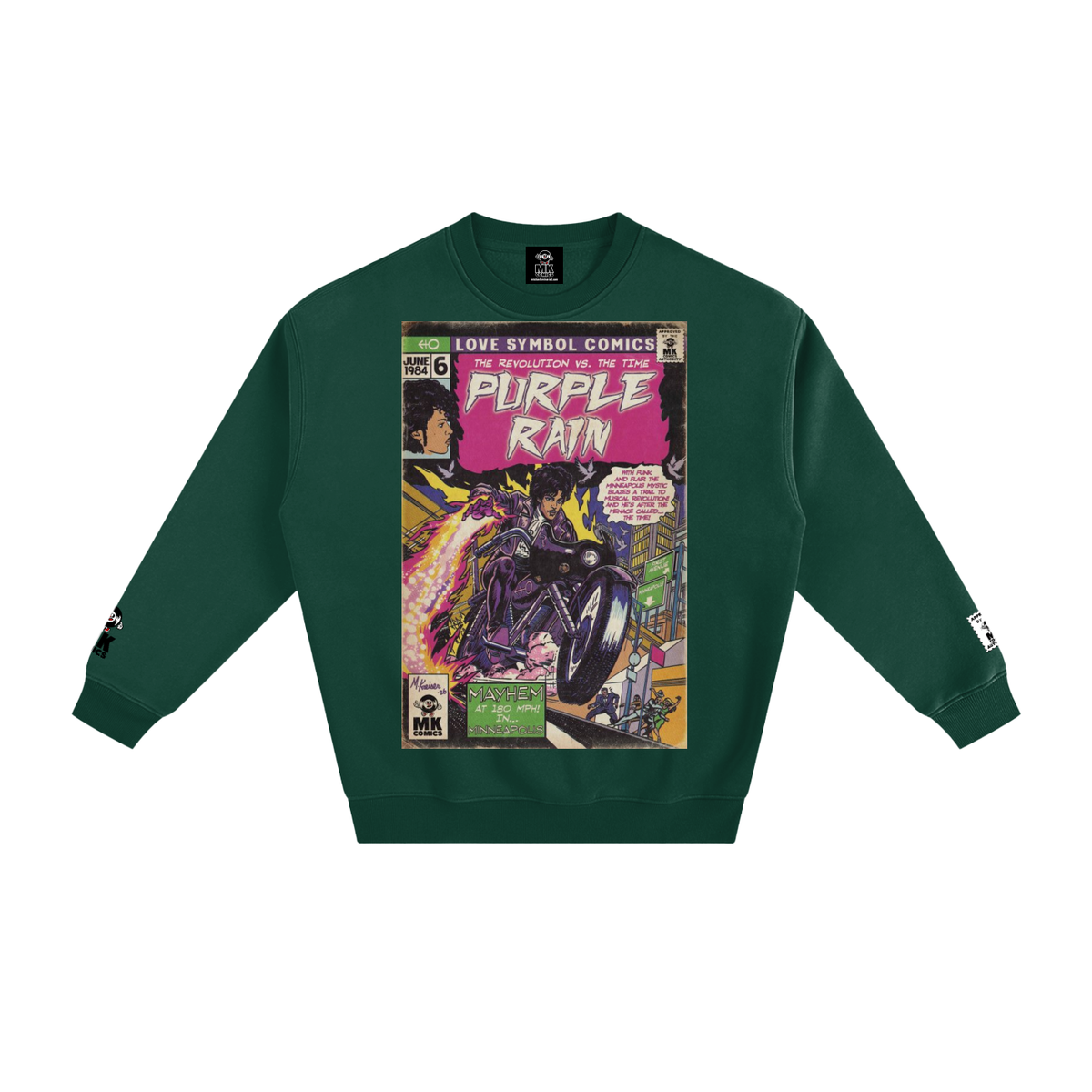 Purple Rain - Fleeced Sweatshirt