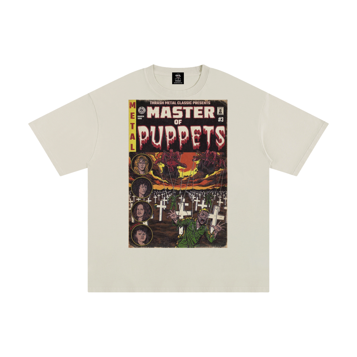Master of Puppets - Unisex Pure Cotton T-Shirt