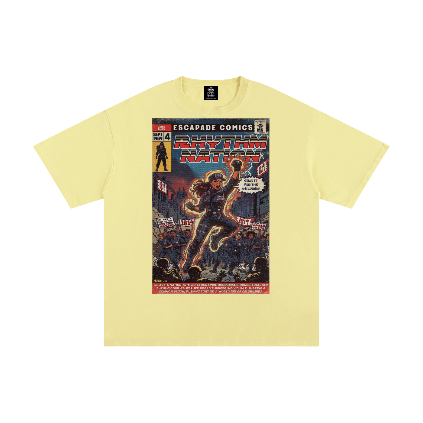 Rhythm Nation - Unisex Pure Cotton T-Shirt
