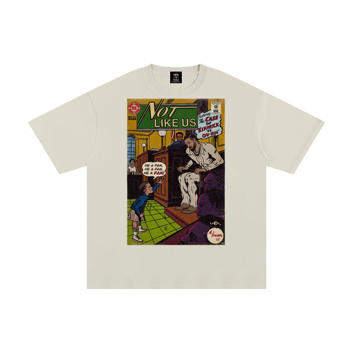 Not Like Us - MK Classics - Unisex Pure Cotton T-Shirt