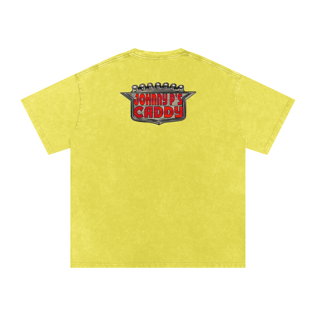 Johnny P's Caddy - Snow Washed Oversized Cotton T-Shirt