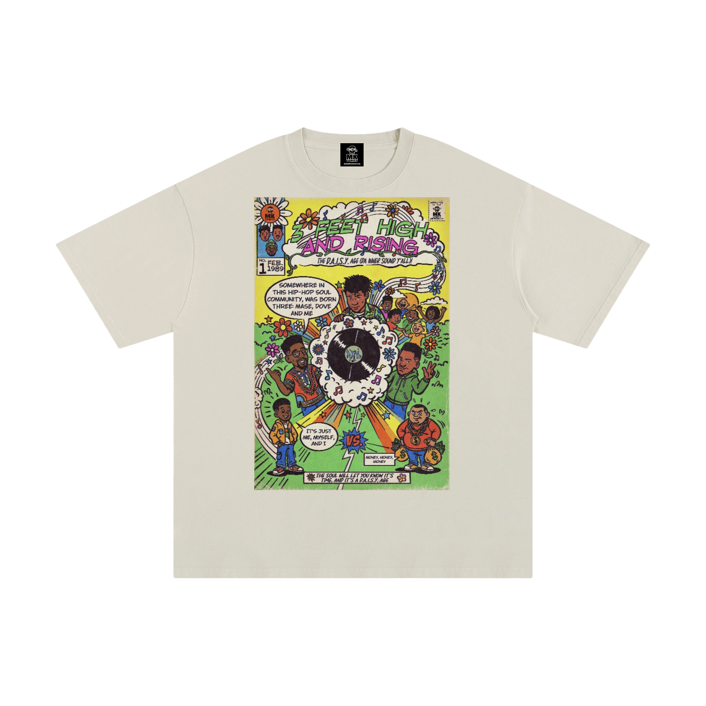 3 Feet High & Rising - Unisex Pure Cotton T-Shirt