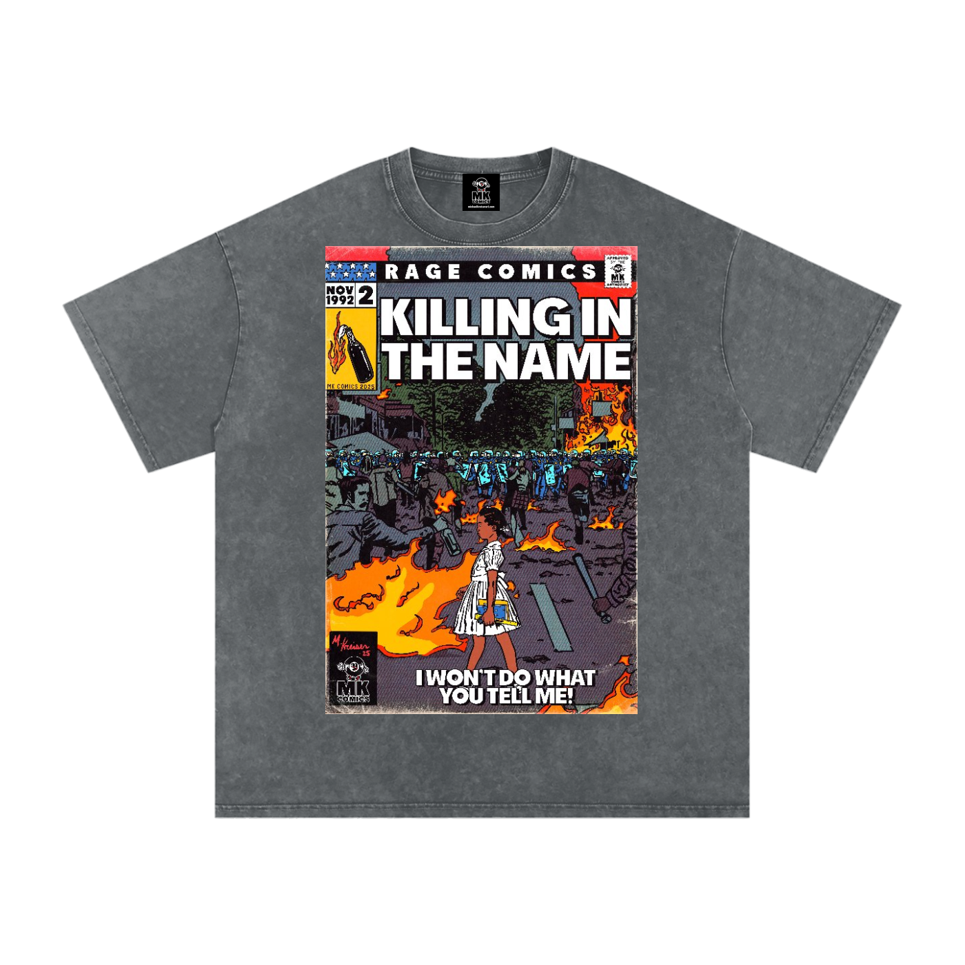 Killing in the Name - Snow Washed Oversized Cotton T-Shirt