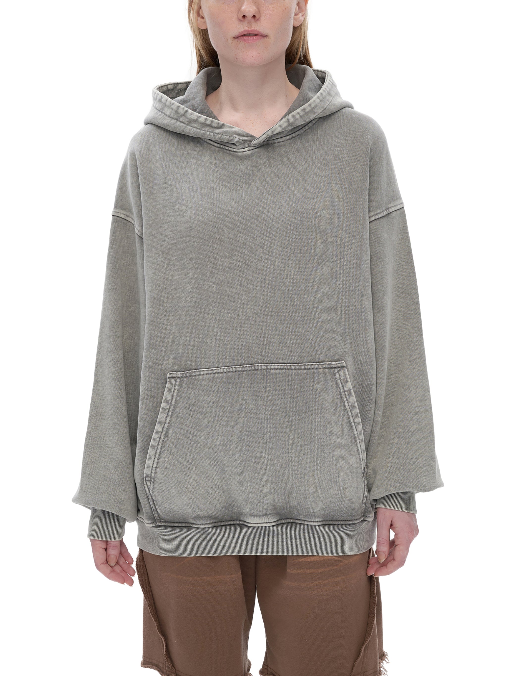 Brown Sugar - Snow Washed Loose Cotton Hoodie