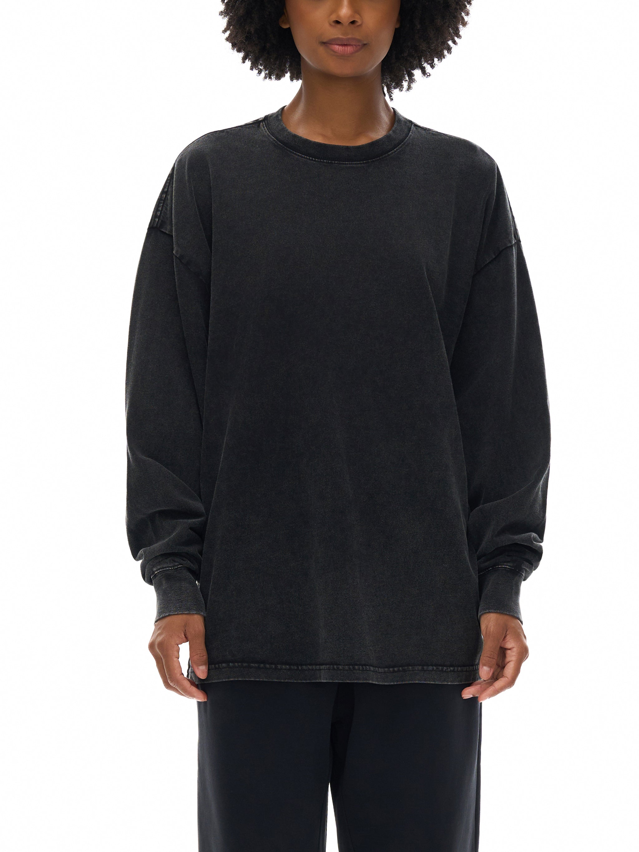 Regulate - Acid Wash Oversize Long Sleeve T-Shirt