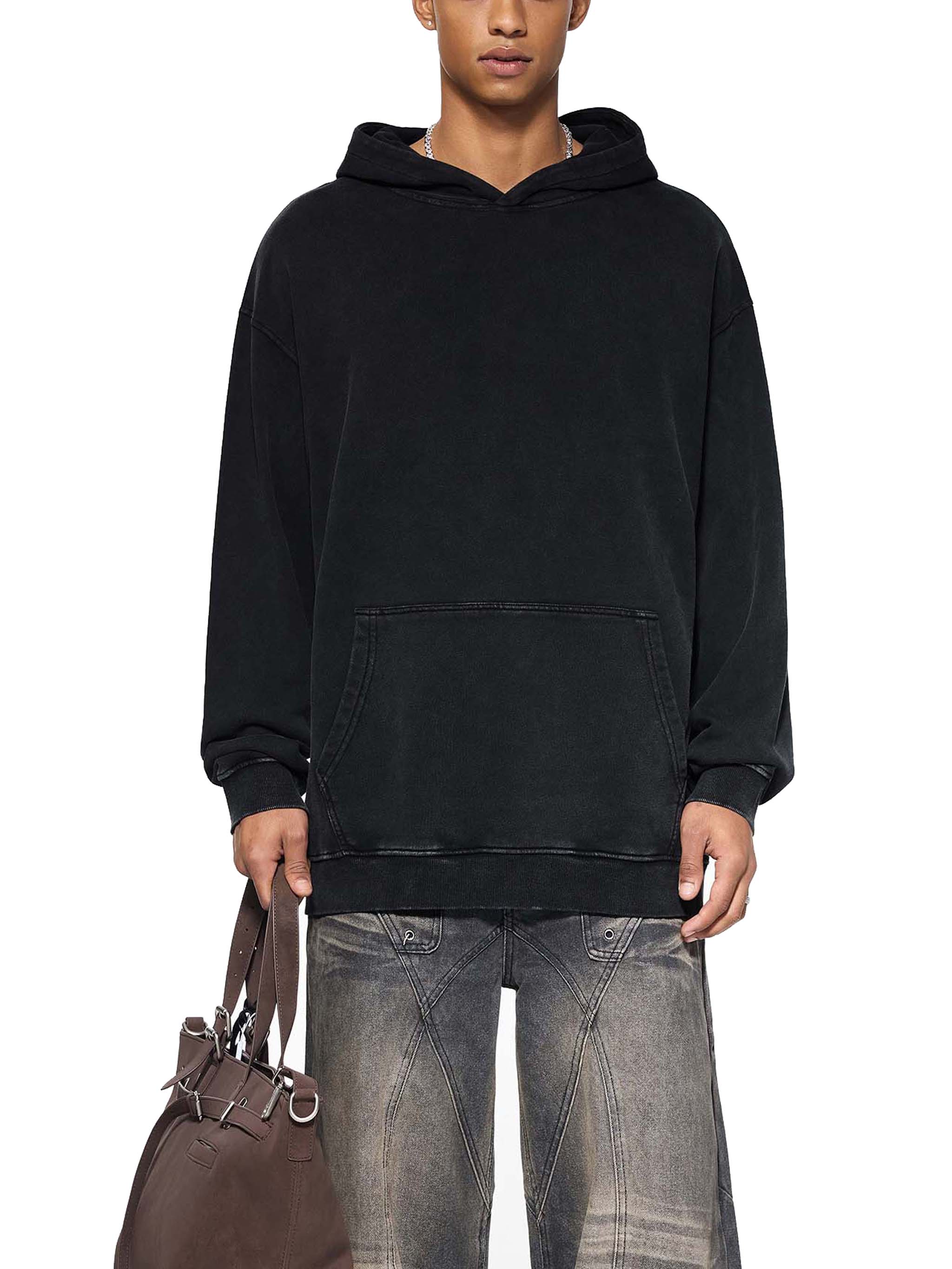 Take On Me - Snow Washed Loose Cotton Hoodie