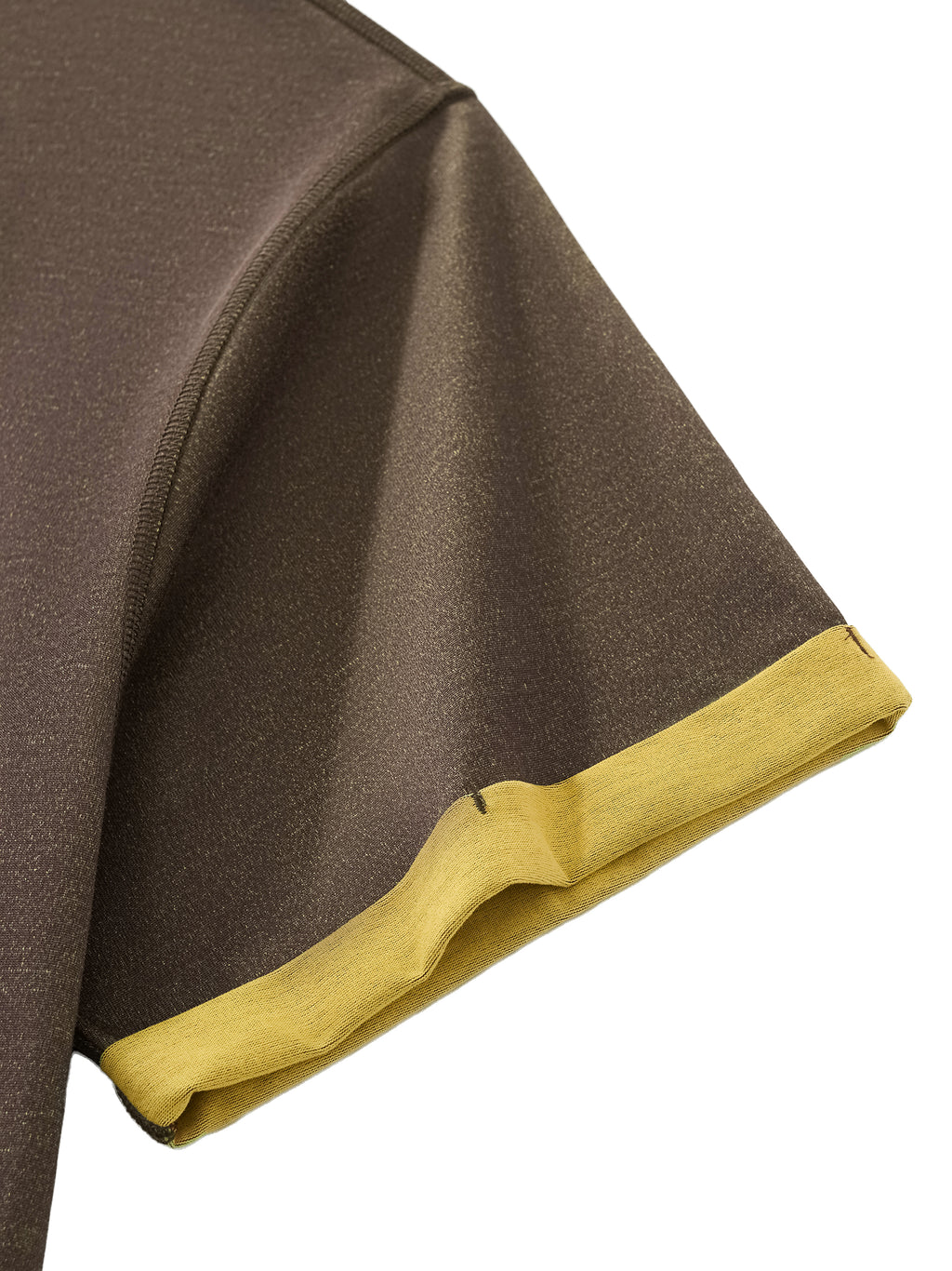 Love is a Losing Game - Contrast Cuff Cuffed T-Shirt