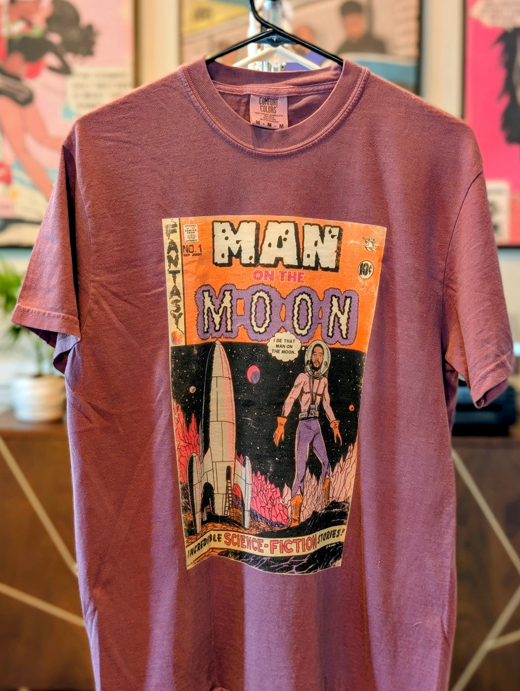 Man on the Moon - Unisex Comfort Colors T-shirt