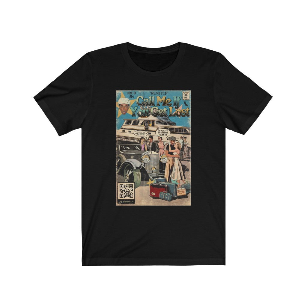 Tyler The Creator- RUNITUP- Call Me If You Get Lost #8 - Unisex Jersey T-Shirt