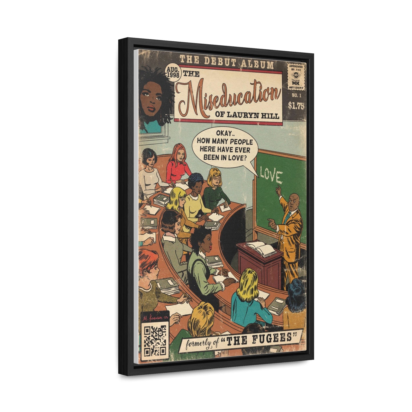 Lauryn Hill - The Miseducation of … - Gallery Canvas Wraps, Vertical Frame