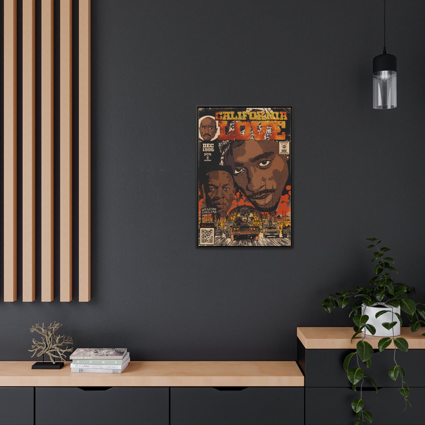 2pac & Dr. Dre - California Love- Tupac - Gallery Canvas Wraps, Vertical Frame