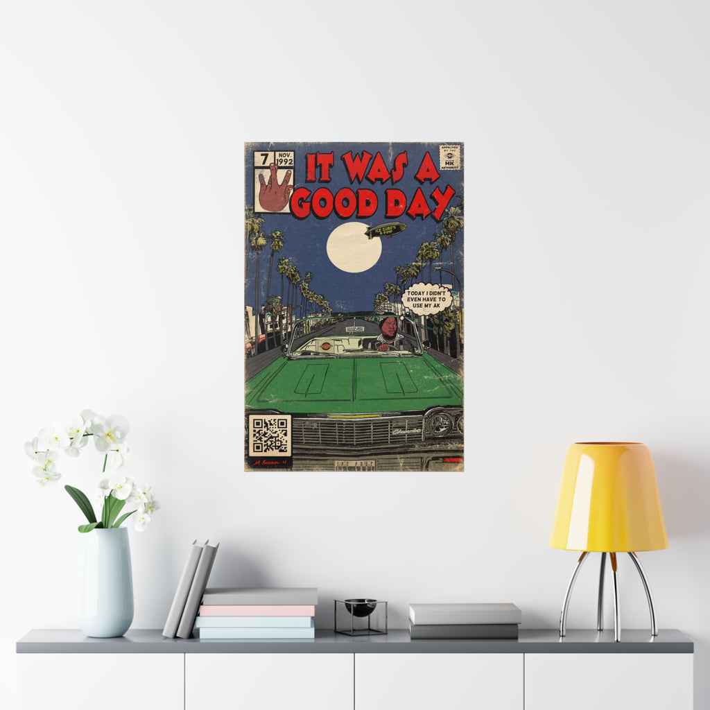It Was A Good Day - Vertical Matte Poster