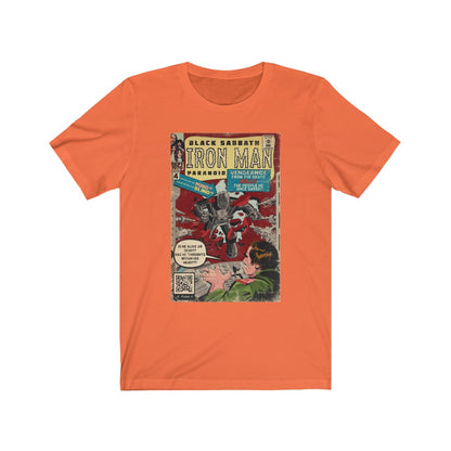 Black Sabbath - Iron Man Rock Comic Art - Unisex Jersey Short Sleeve Tee