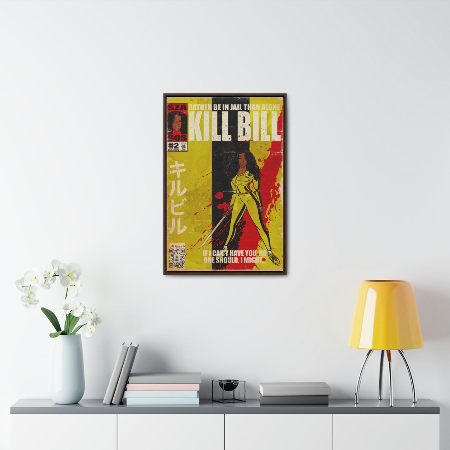 SZA - Kill Bill - Gallery Canvas Wraps, Vertical Frame