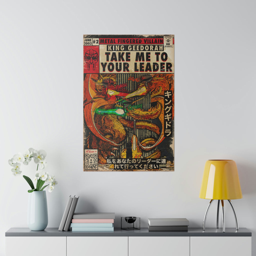 Take Me To Your Leader -  Matte Canvas, Stretched, 0.75"