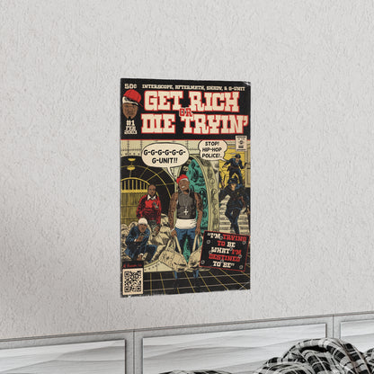 50 Cent - Get Rich Or Die Tryin’ - G-Unit - Vertical Matte Poster