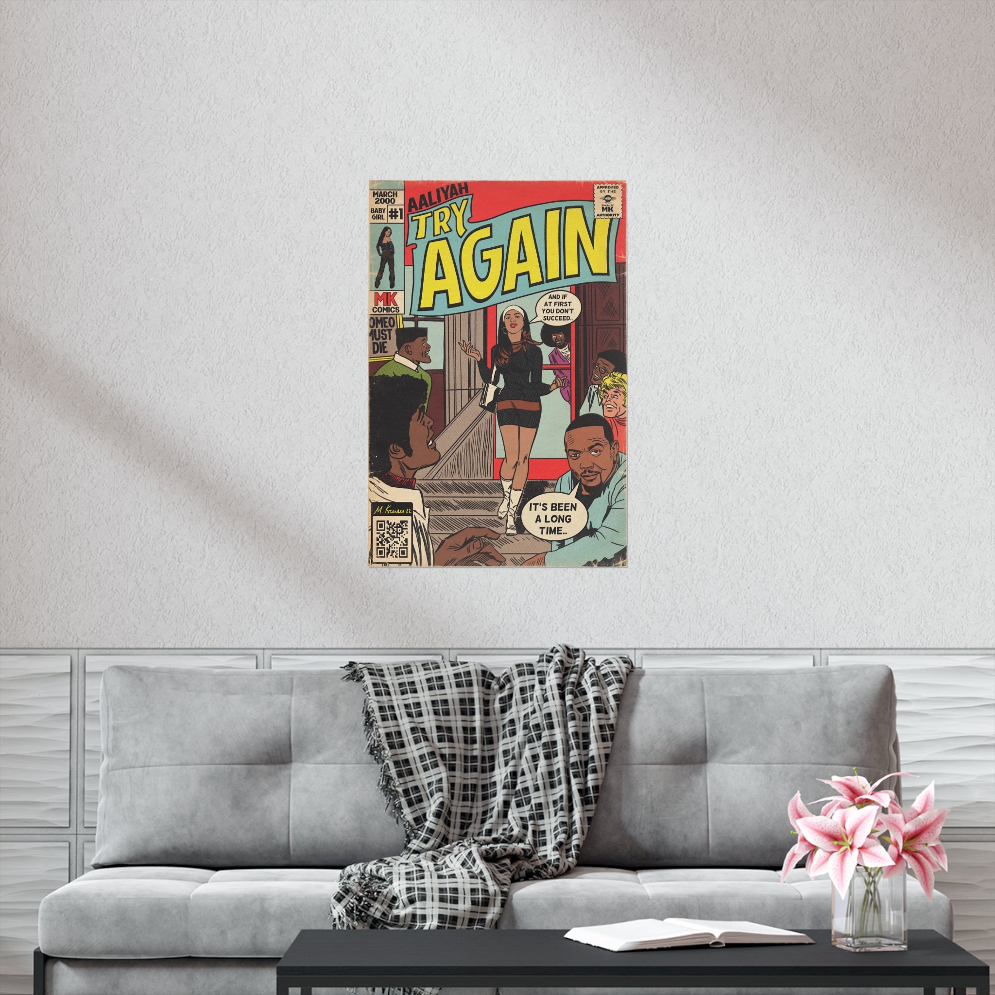 Try Again - Vertical Matte Poster