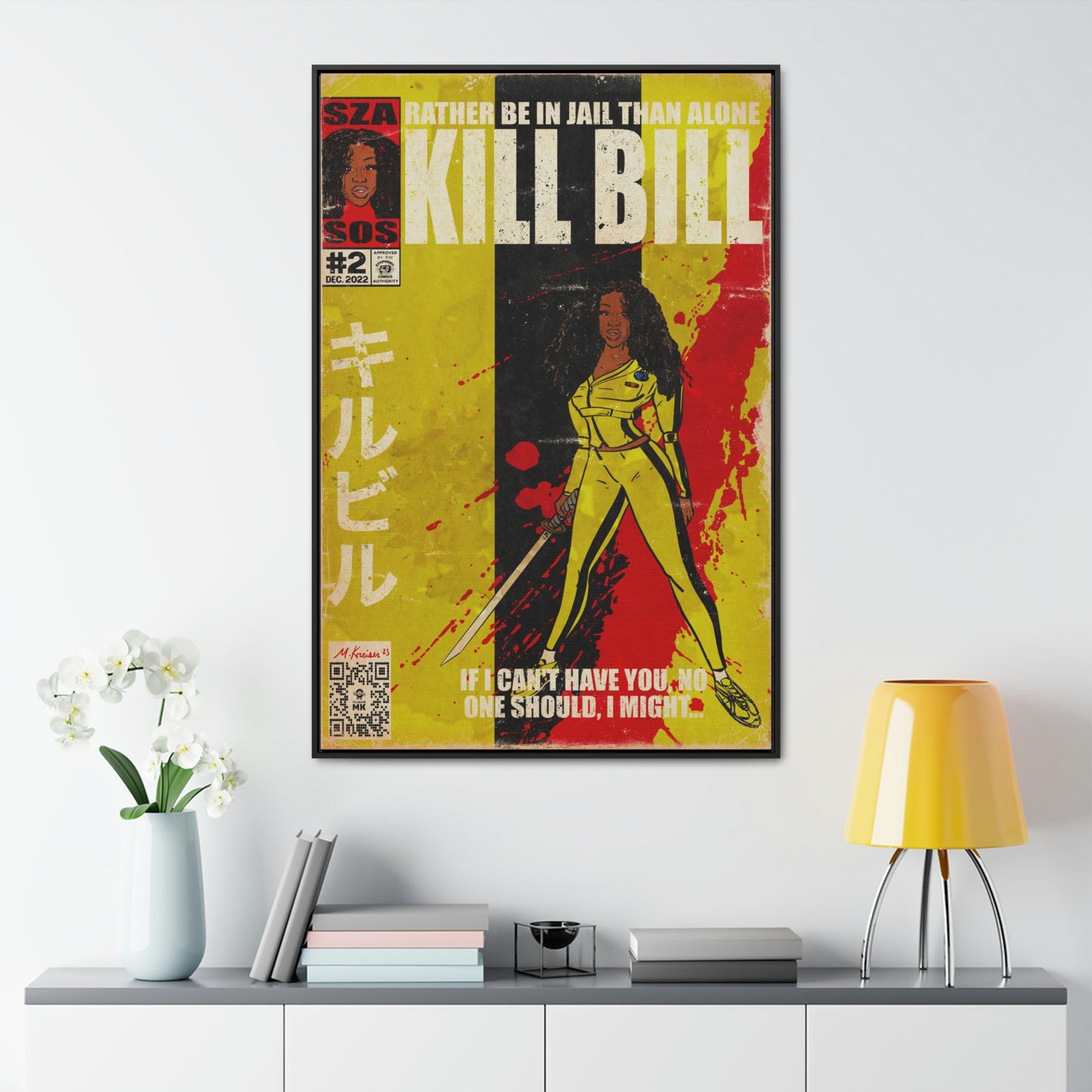 SZA - Kill Bill - Gallery Canvas Wraps, Vertical Frame