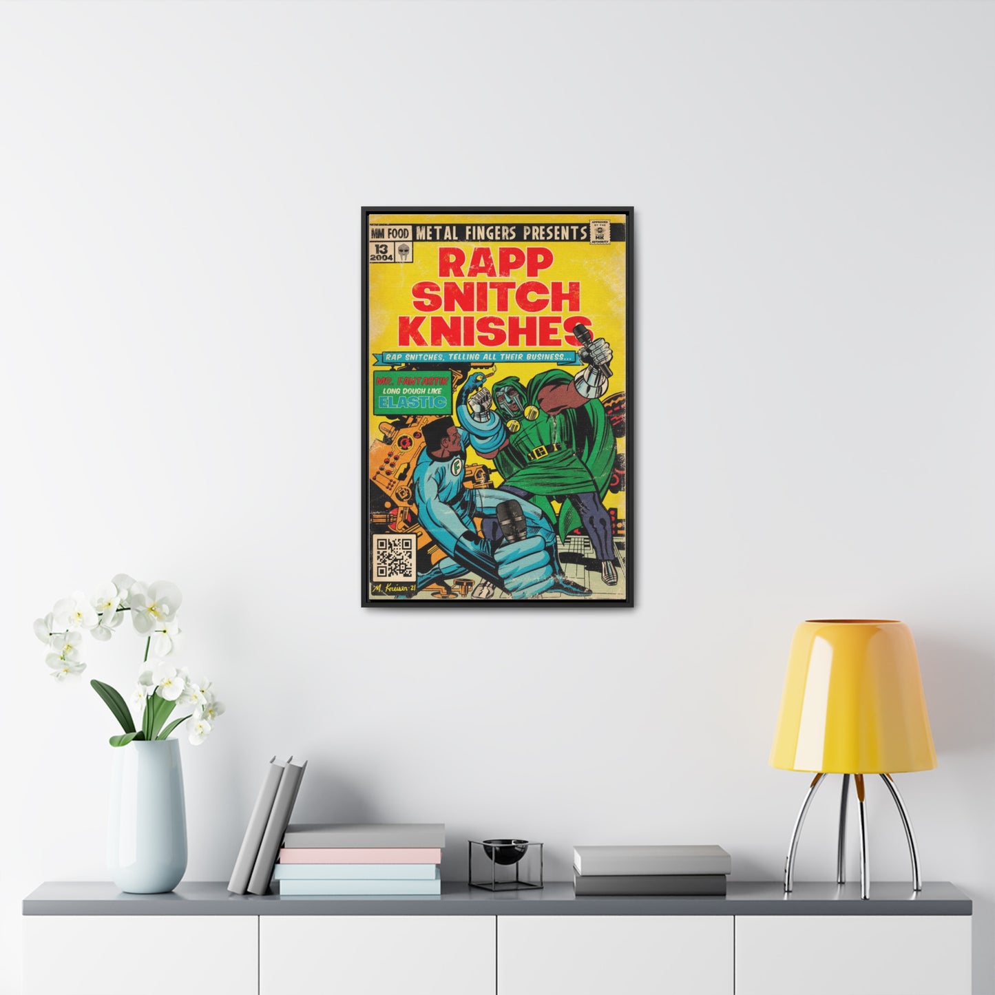 MF DOOM - Rapp Snitch Knishes - Gallery Canvas Wraps, Vertical Frame